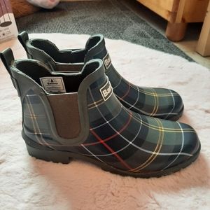 Womens Barbour tartan chelsea boots Wilton Wellingtons size 9